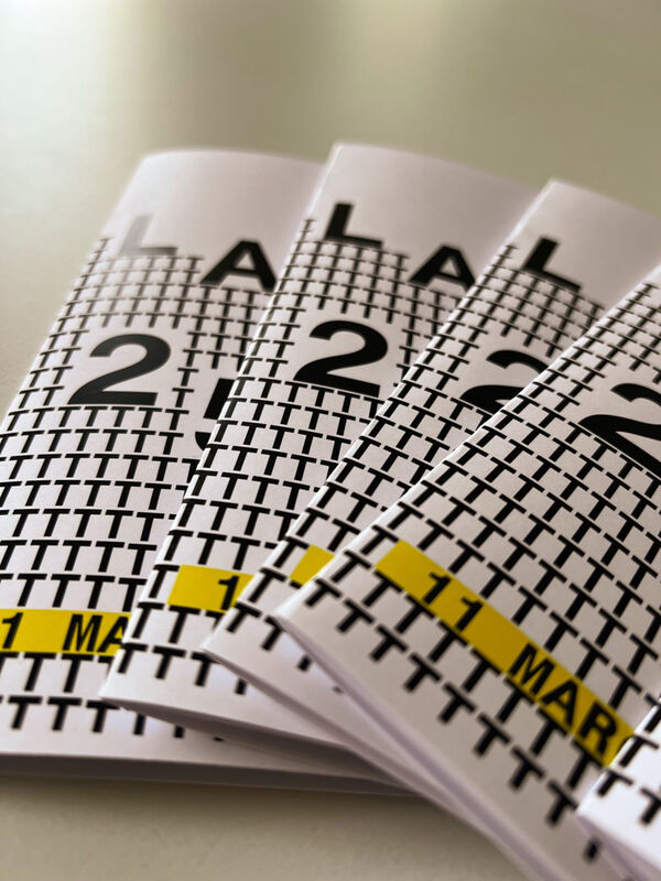Printed program LAS25. Photo. 