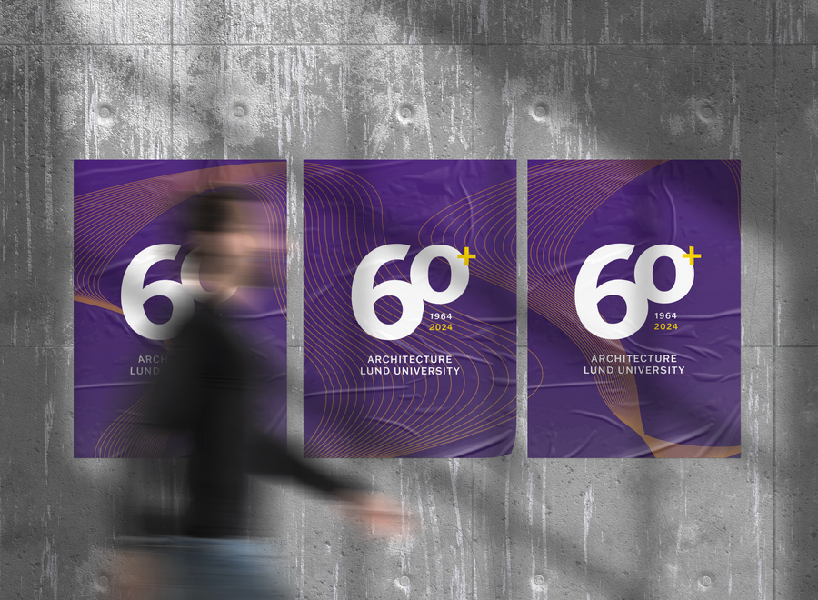 Logo 60+. Graphic.