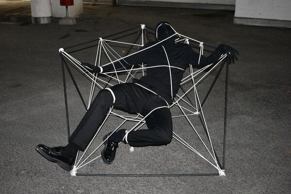 Man in chair. Photo.