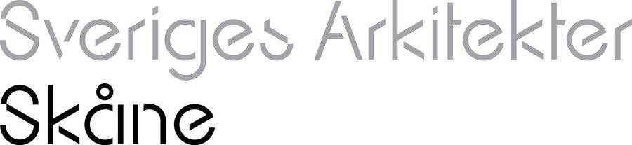 Sveriges Arkitekter Skåne logotype. 