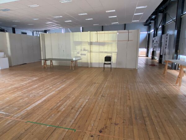 Full scale laboratorium. Photo.