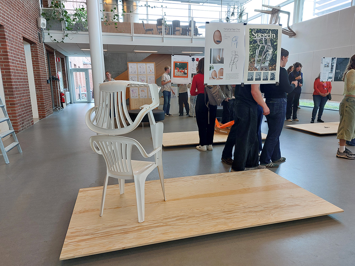 Chair plastic. Foto.